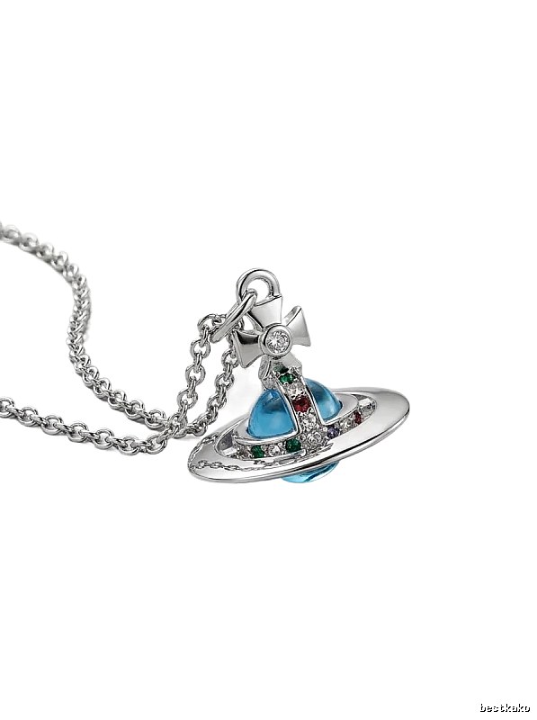 Vivienne Westwood Saturn series silver necklace