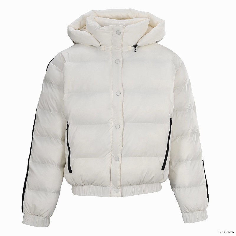 Weekend Cropped Puffer Jacket with high collar