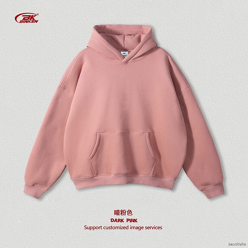 Weekend Pullover hoodie Navy Blank Kangaroo for Seasonal Looks