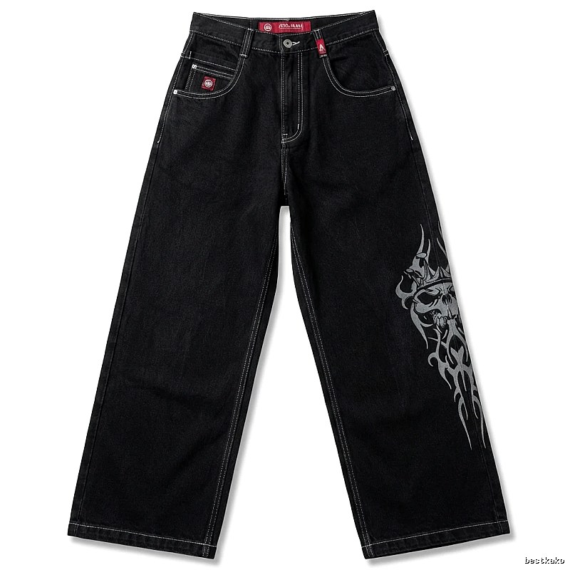 Y2K style black jeans
