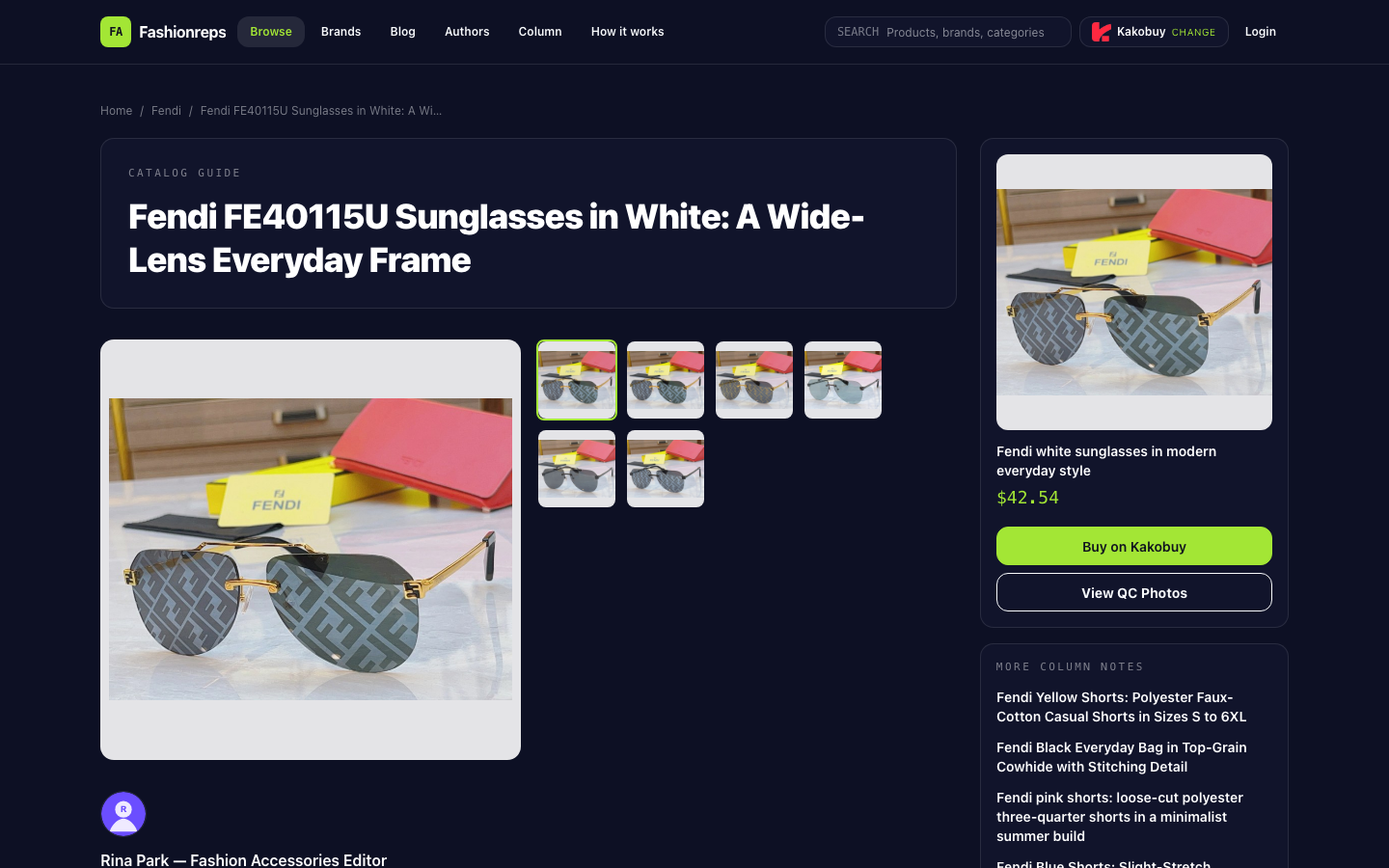 Fendi Sunglasses Total Cost Checklist