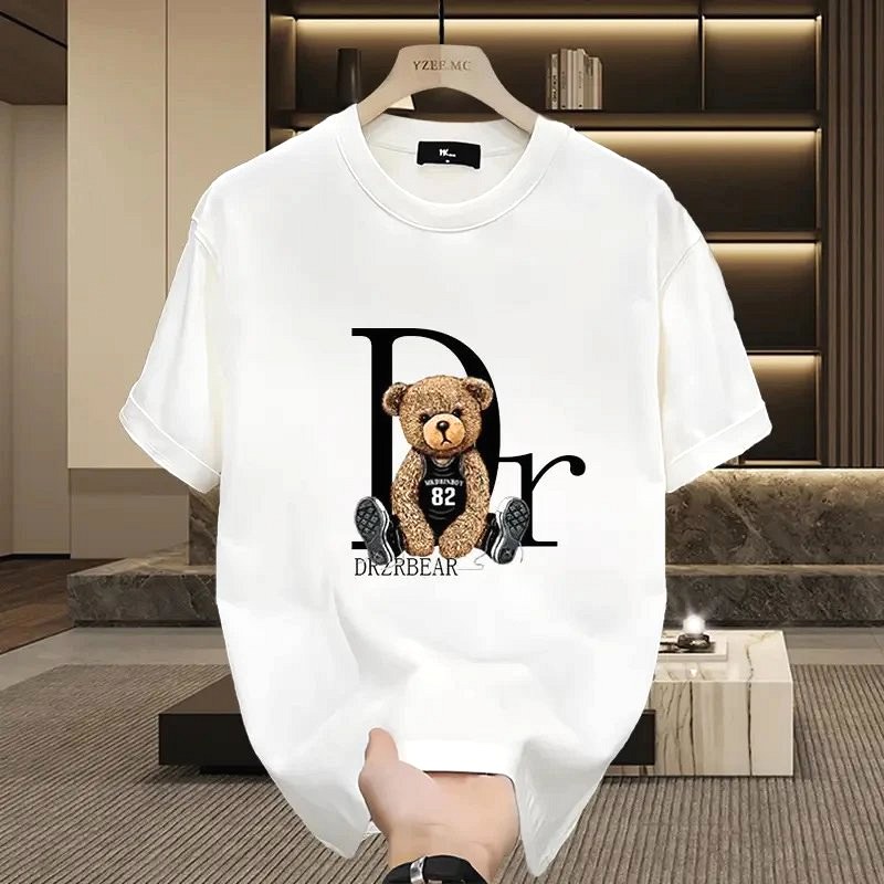 Dior Bear Graphic White T-Shirt Review: Neck Rib Recovery and the Stitch Count That Decides It